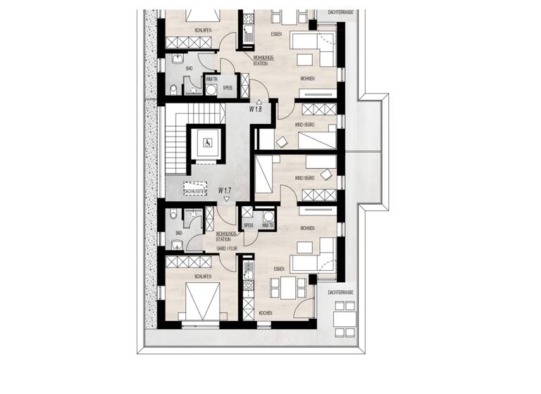 Penthouse zum Kauf - Erstbezug 311.436 € 3 Zimmer 71,7 m² 3. Geschoss Reisachangerstr. 2 Schwarzach 94374