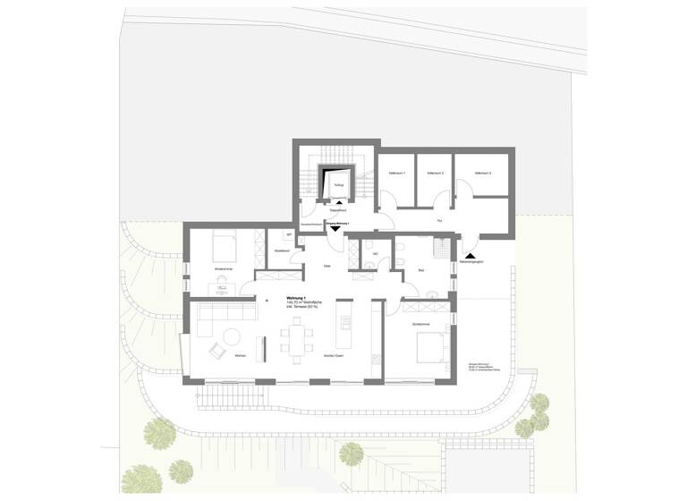 Wohnung zur Miete 1.460 € 3 Zimmer 145,7 m² UG frei ab 01.05.2026 Schloth Melsungen 34212