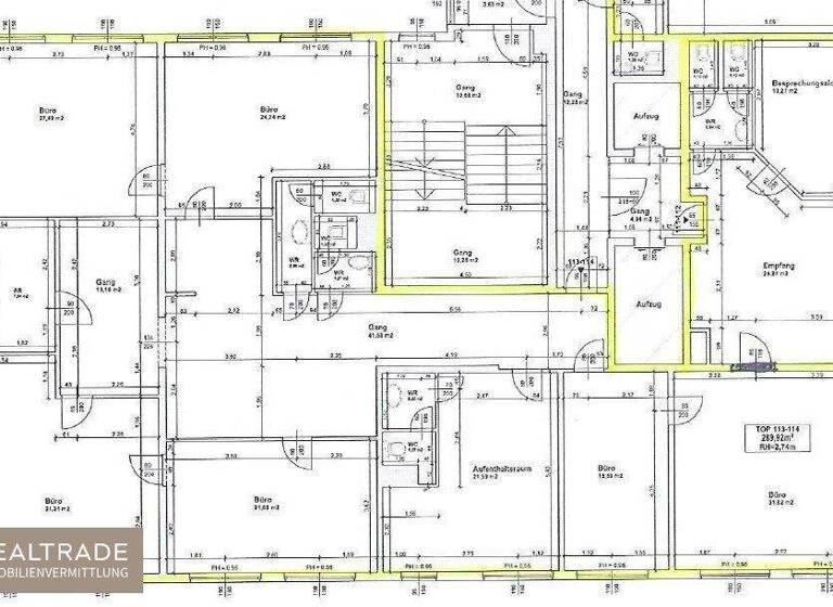 Büro zum Kauf 2.700 € 7 Zimmer 252,1 m² Bürofläche Wien,Landstraße 1030