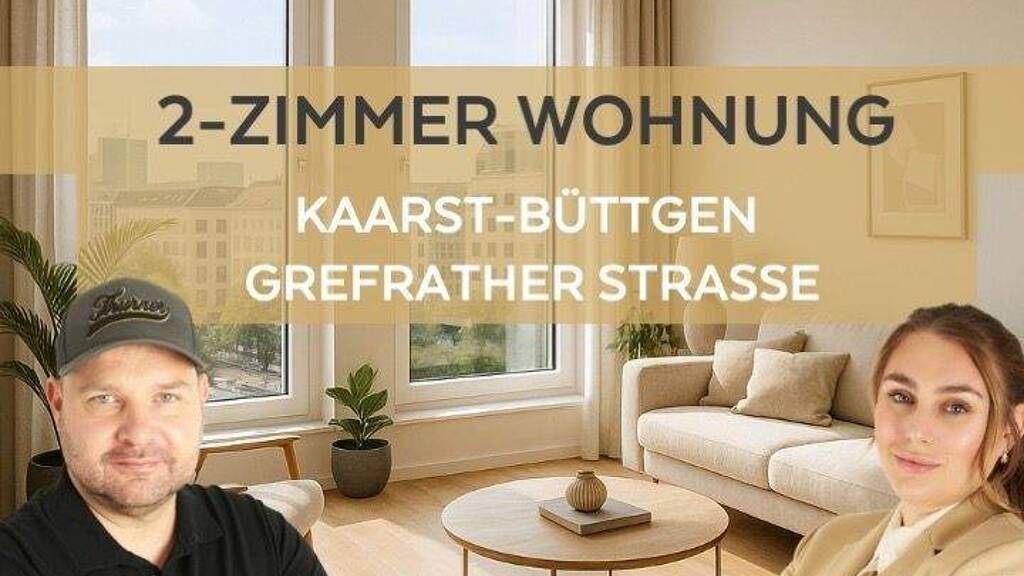 Wohnung zur Miete 800 € 2 Zimmer 55 m² 1. Geschoss frei ab sofort Grefrather Strasse 23a Büttgen Kaarst-Büttgen 41564