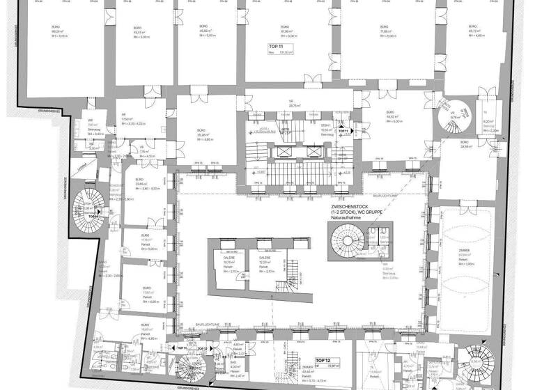 Bürofläche zur Miete 824,4 m² Bürofläche Wien 1010