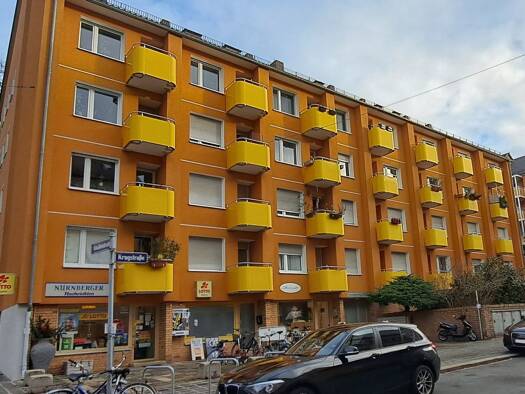 Studio zur Miete 479 € 1 Zimmer 36 m² 2. Geschoss frei ab 01.06.2026 Krugstr. 32 St Johannis Nürnberg 90419