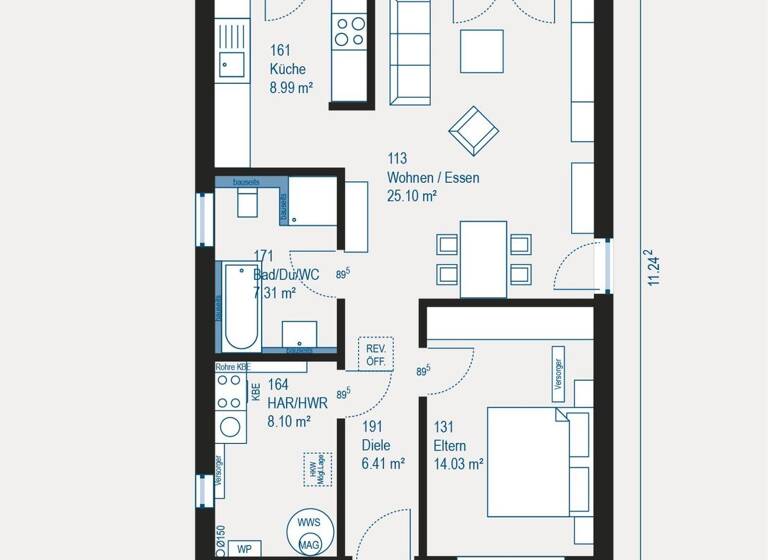 Bungalow zum Kauf 289.980 € 2 Zimmer 69,9 m² 449 m² Grundstück Mainzweiler Ottweiler 66564