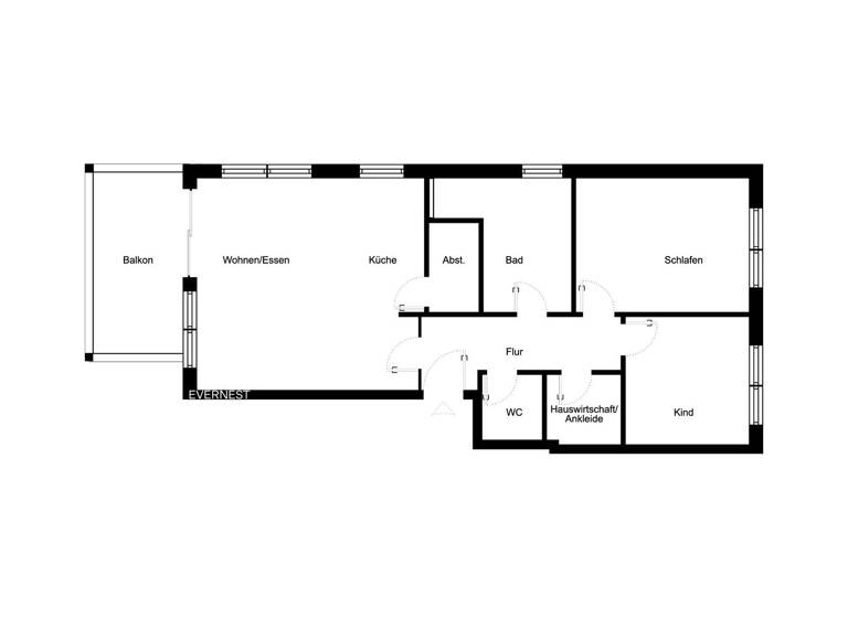 Wohnung zum Kauf 319.000 € 3 Zimmer 85,9 m² 2. Geschoss Bach Erbach 89155