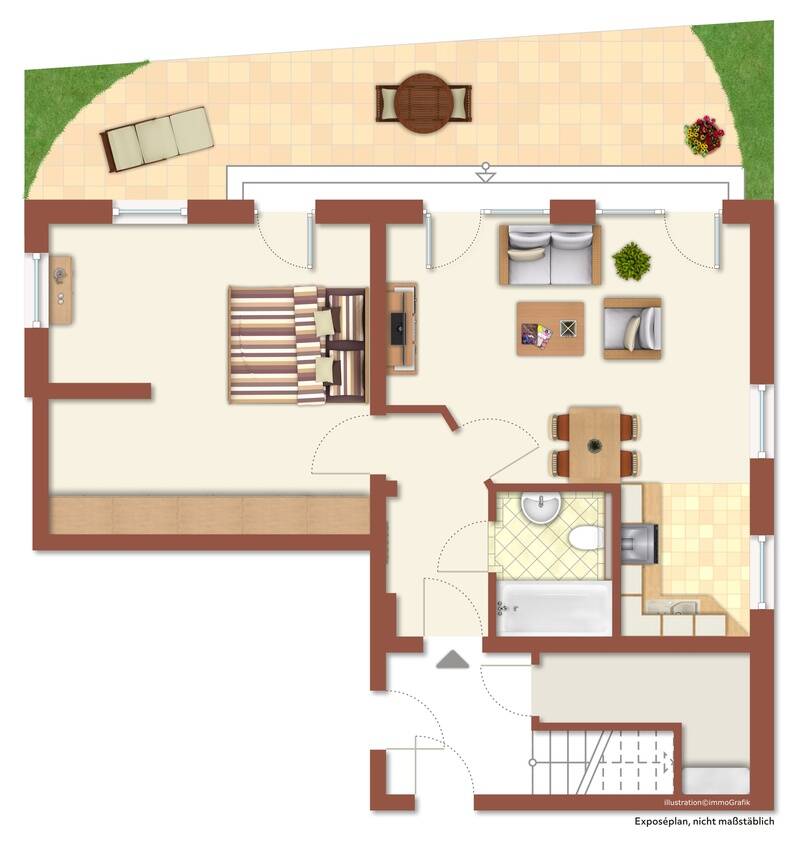 Wohnung zum Kauf 185.000 € 2 Zimmer 54,6 m²<br/>Wohnfläche EG<br/>Geschoss ab sofort<br/>Verfügbarkeit Wiggensbach Wiggensbach 87487
