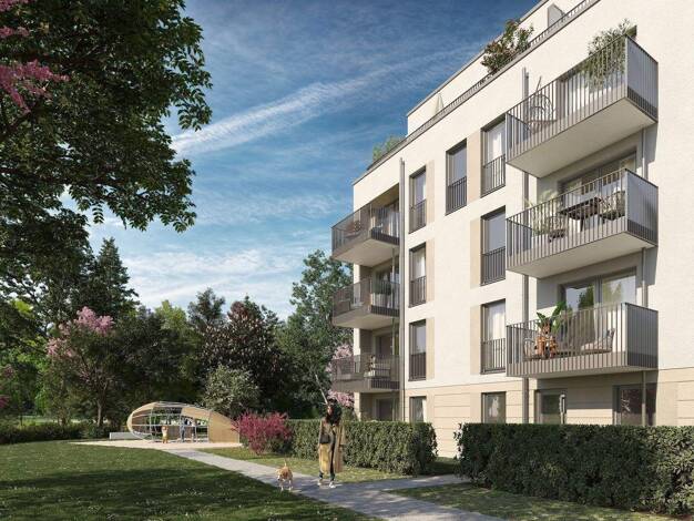 Terrassenwohnung zum Kauf - Neubau 699.000 € 3 Zimmer 73,9 m² EG frei ab sofort Mortonstraße 26 Milbertshofen-Am Hart München 80937