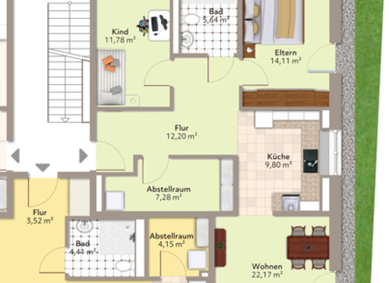 Wohnung zur Miete 466 € 3 Zimmer 82,5 m² frei ab 01.05.2026 Kagers Straubing 94315