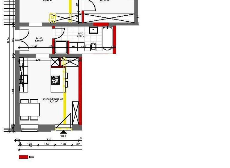 Wohnung zur Miete 770 € 2 Zimmer 64 m² 2 Geschosse frei ab 01.03.2026 Barther Straße 88 Tribseer Stralsund 18437