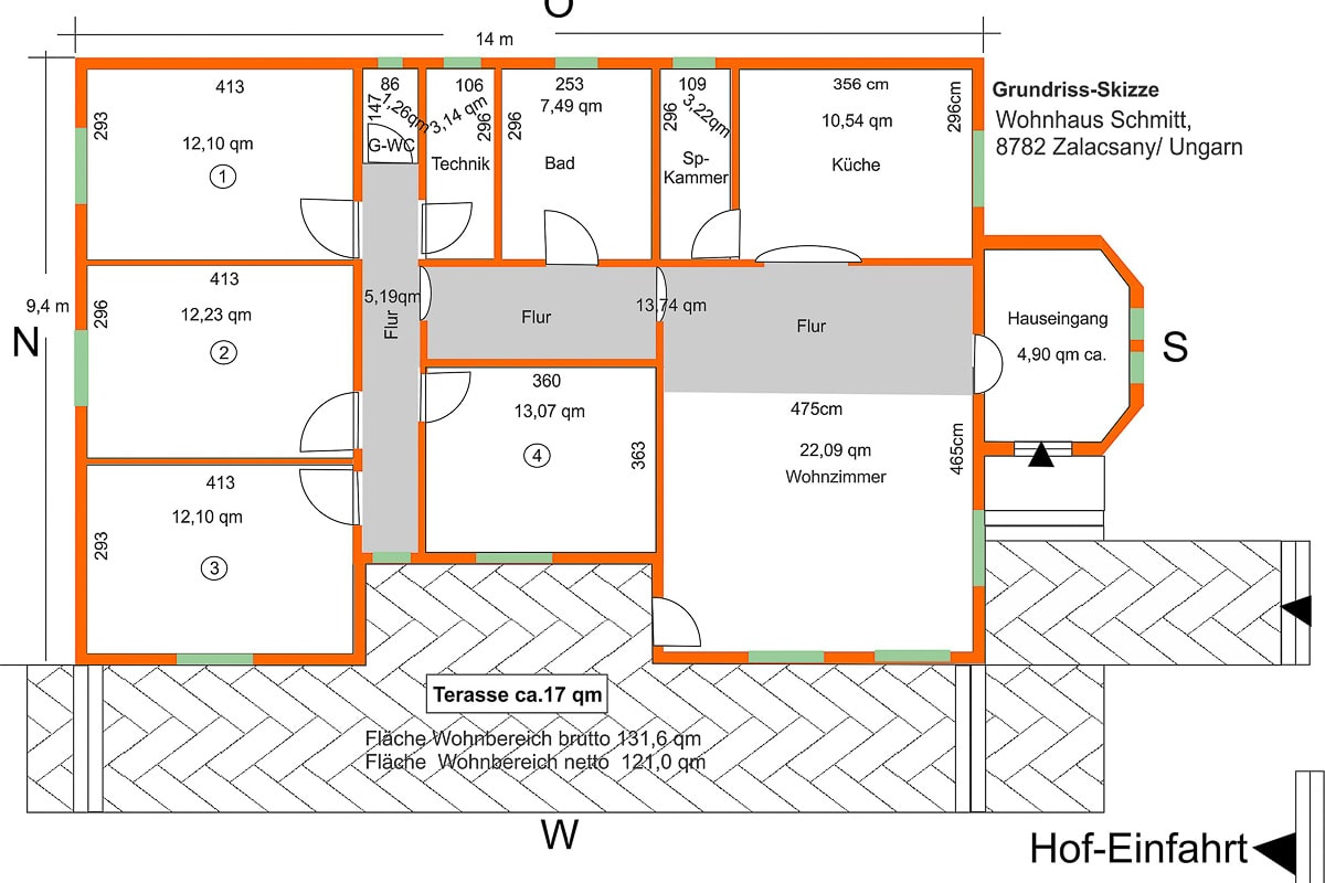 Haus zum Kauf provisionsfrei 275.000 € 5 Zimmer 113,4 m²<br/>Wohnfläche 1.697 m²<br/>Grundstück Zalacsány 8782