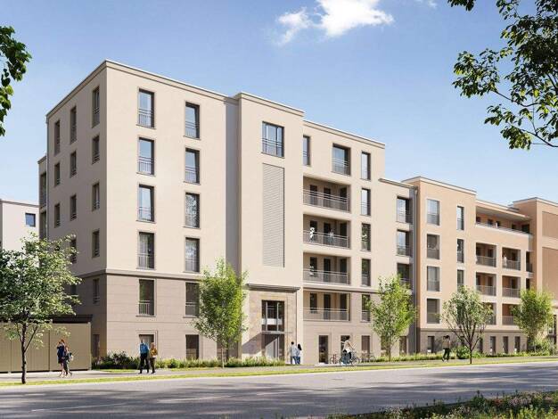 Wohnung zum Kauf - Neubau provisionsfrei 241.000 € 2 Zimmer 48,9 m² 1. Geschoss Nürnberger Str. 38 Kreuzstein Bayreuth 95448