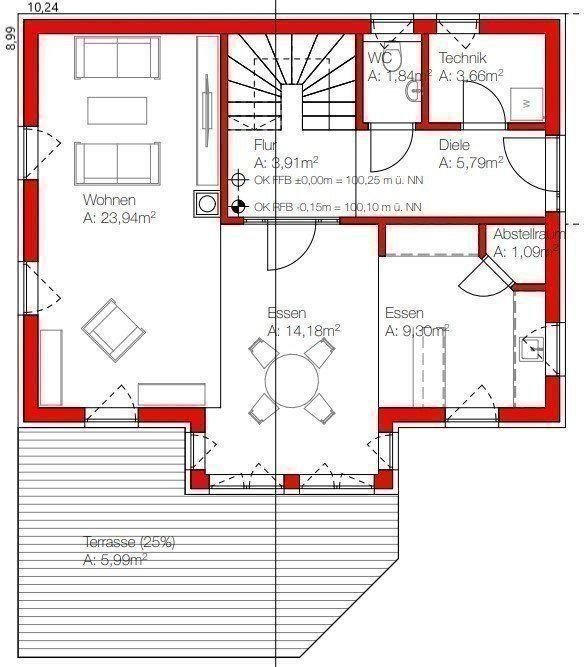 Einfamilienhaus zum Kauf provisionsfrei 721.000 € 5 Zimmer 125 m²<br/>Wohnfläche 1.020 m²<br/>Grundstück Laimnau 1 Tannau Tettnang 88069