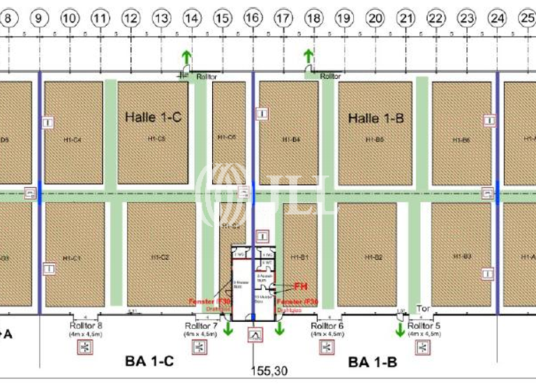 Lagerhalle zur Miete provisionsfrei 6.200 m² Lagerfläche teilbar ab 1.400 m² Billstedt Hamburg 22113