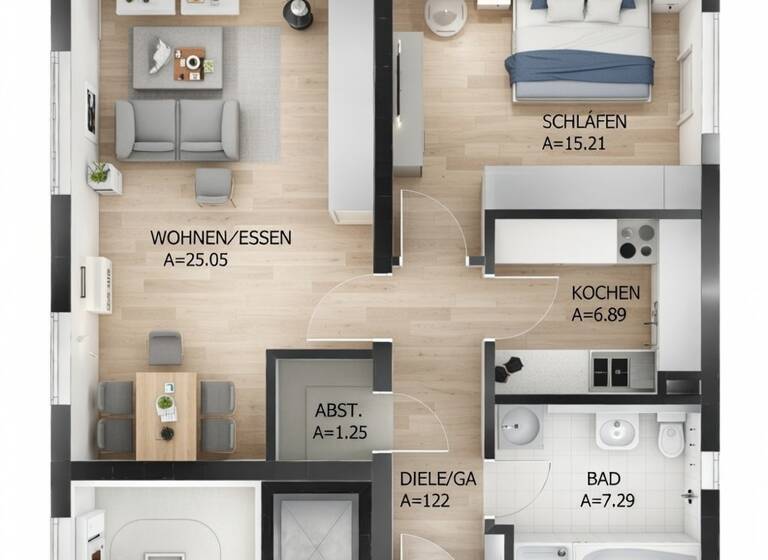 Wohnung zum Kauf 210.000 € 2 Zimmer 61 m² 3. Geschoss City Bayreuth 95444