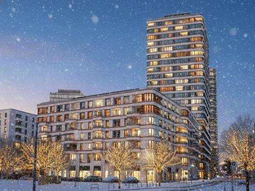 Wohnung zum Kauf - Neubau provisionsfrei 695.000 € 2 Zimmer 71,9 m² 10. Geschoss Mariane-von-Rantzau-Straße 8 Friedrichshain Berlin 10243