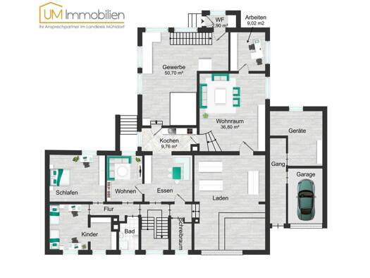 Mehrfamilienhaus zum Kauf 650.000 € 16 Zimmer 420 m² 894 m² Grundstück Trostberg 83308