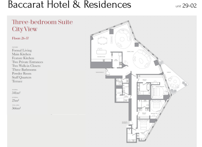 Wohnung zum Kauf 9.337.485 € 5 Zimmer 341 m² Dubai