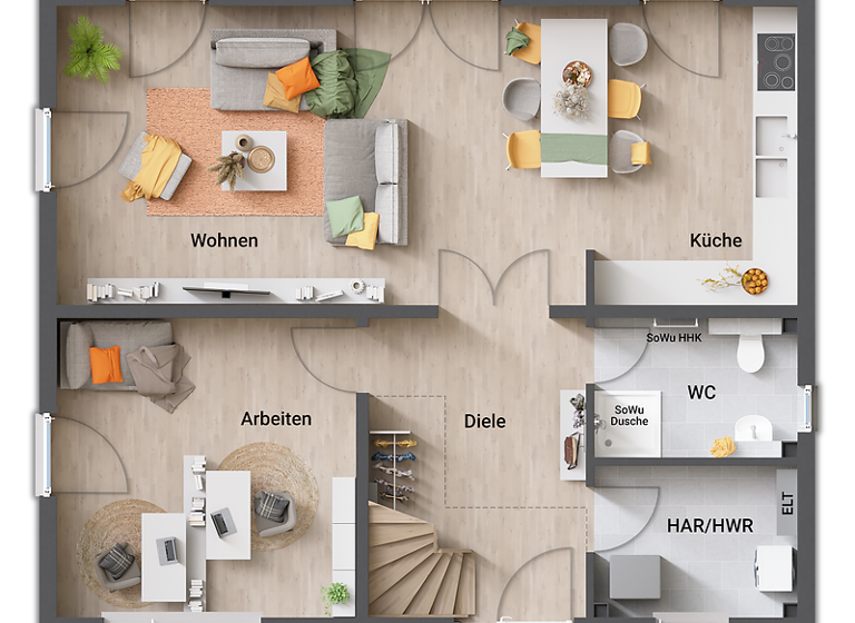 Stadthaus zum Kauf provisionsfrei 349.470 € 5 Zimmer 157 m² 970 m² Grundstück frei ab sofort Dauchingen 78083
