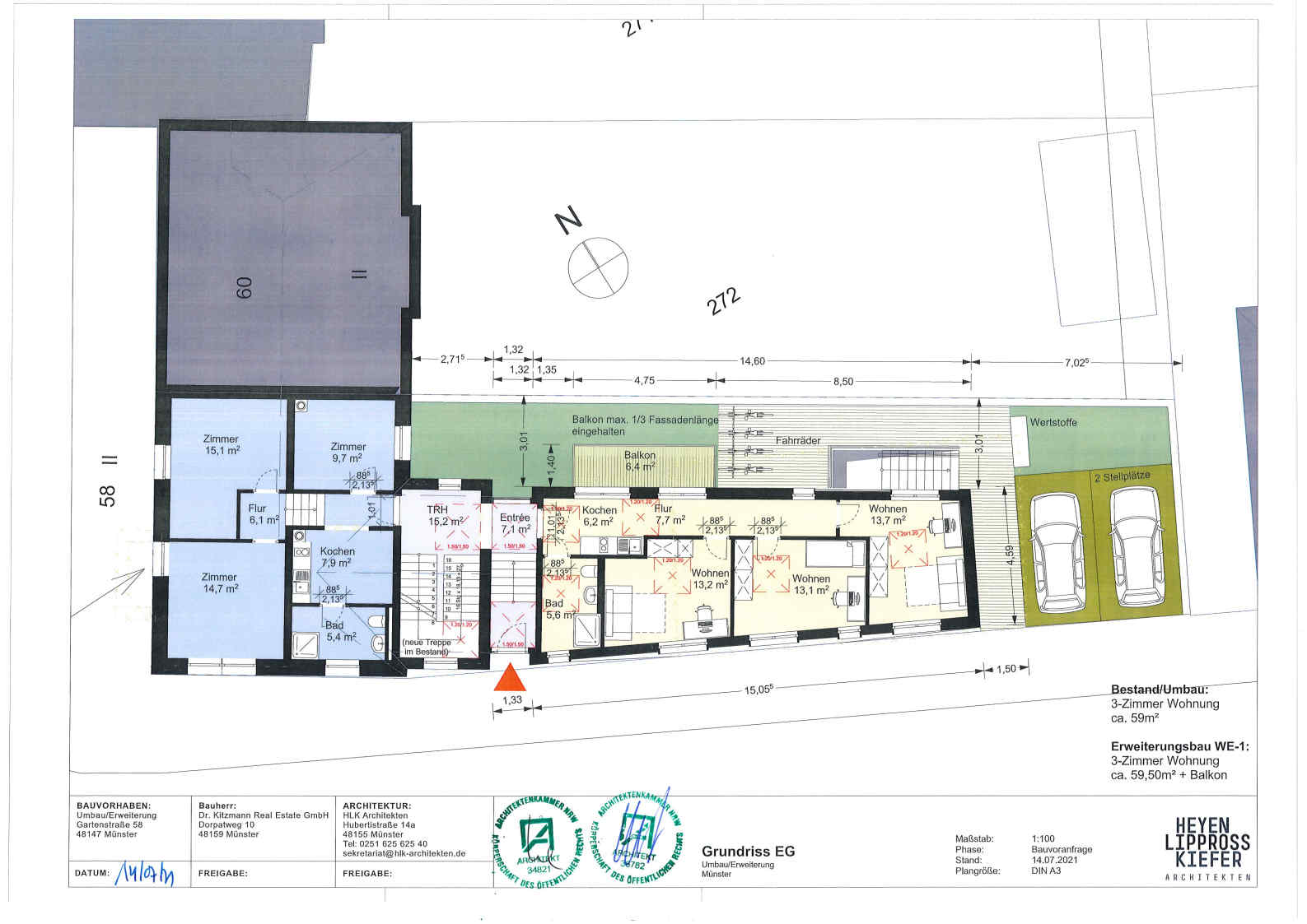 Mehrfamilienhaus zum Kauf 995.000 € 17 Zimmer 321,3 m²<br/>Wohnfläche 294 m²<br/>Grundstück Schlachthof Münster 48147