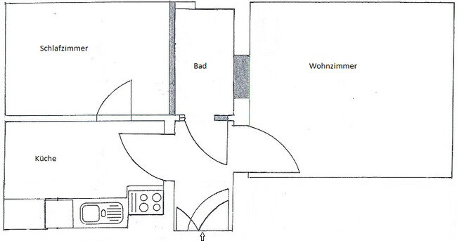 Wohnung zur Miete 289 € 2 Zimmer 38 m²<br/>Wohnfläche 3.<br/>Geschoss 01.02.2025<br/>Verfügbarkeit Alte Potsdamer Str. 35 Neustadt Brandenburg an der Havel 14776