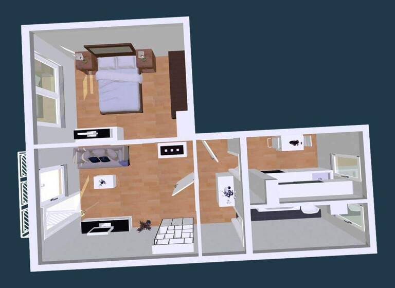 Wohnung zur Miete 343 € 2 Zimmer 49 m² 2. Geschoss Eckersbacher Höhe 32 Eckersbach Zwickau 08066