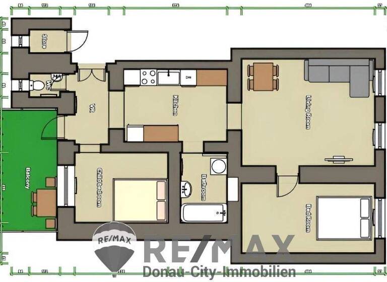 Wohnung zum Kauf 330.000 € 3 Zimmer 65 m² 3. Geschoss Wien 1220