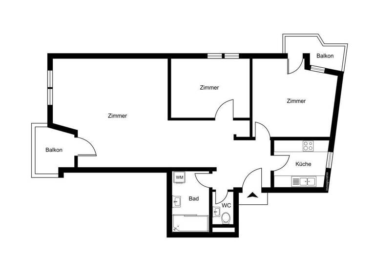 Wohnung zum Kauf 270.000 € 3 Zimmer 80 m² Todtnau 79674