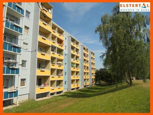 Wohnung zur Miete 419 € 3 Zimmer 70 m² 2. Geschoss Leuchtenburgstraße 19 Bieblach-Ost Gera 07552