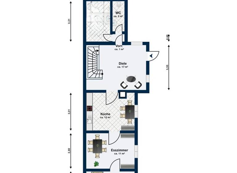 Reihenmittelhaus zur Miete 1.500 € 4 Zimmer 126 m² 580 m² Grundstück Mittenwalde 15749