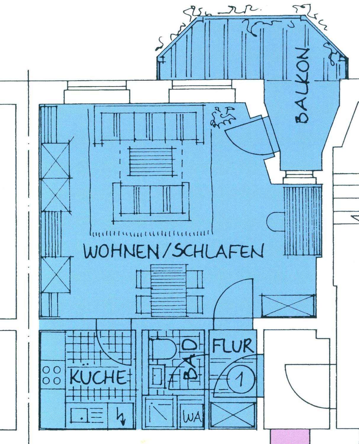 Wohnung zur Miete 245 € 1 Zimmer 45 m²<br/>Wohnfläche 01.12.2024<br/>Verfügbarkeit Vettersstraße 60 Bernsdorf 423 Chemnitz 09126