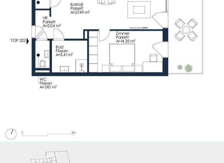 Wohnung zur Miete 654 € 2 Zimmer 52,7 m² 3. Geschoss frei ab 01.03.2026 Neubaugasse 43 Lend Graz 8020