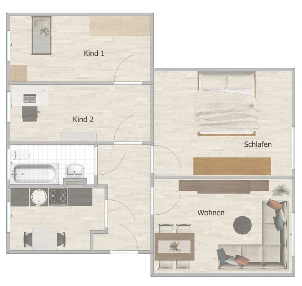 Wohnung zur Miete 365 € 3,5 Zimmer 65,7 m²<br/>Wohnfläche 1.<br/>Geschoss ab sofort<br/>Verfügbarkeit Crimmitschau Crimmitschau 08451