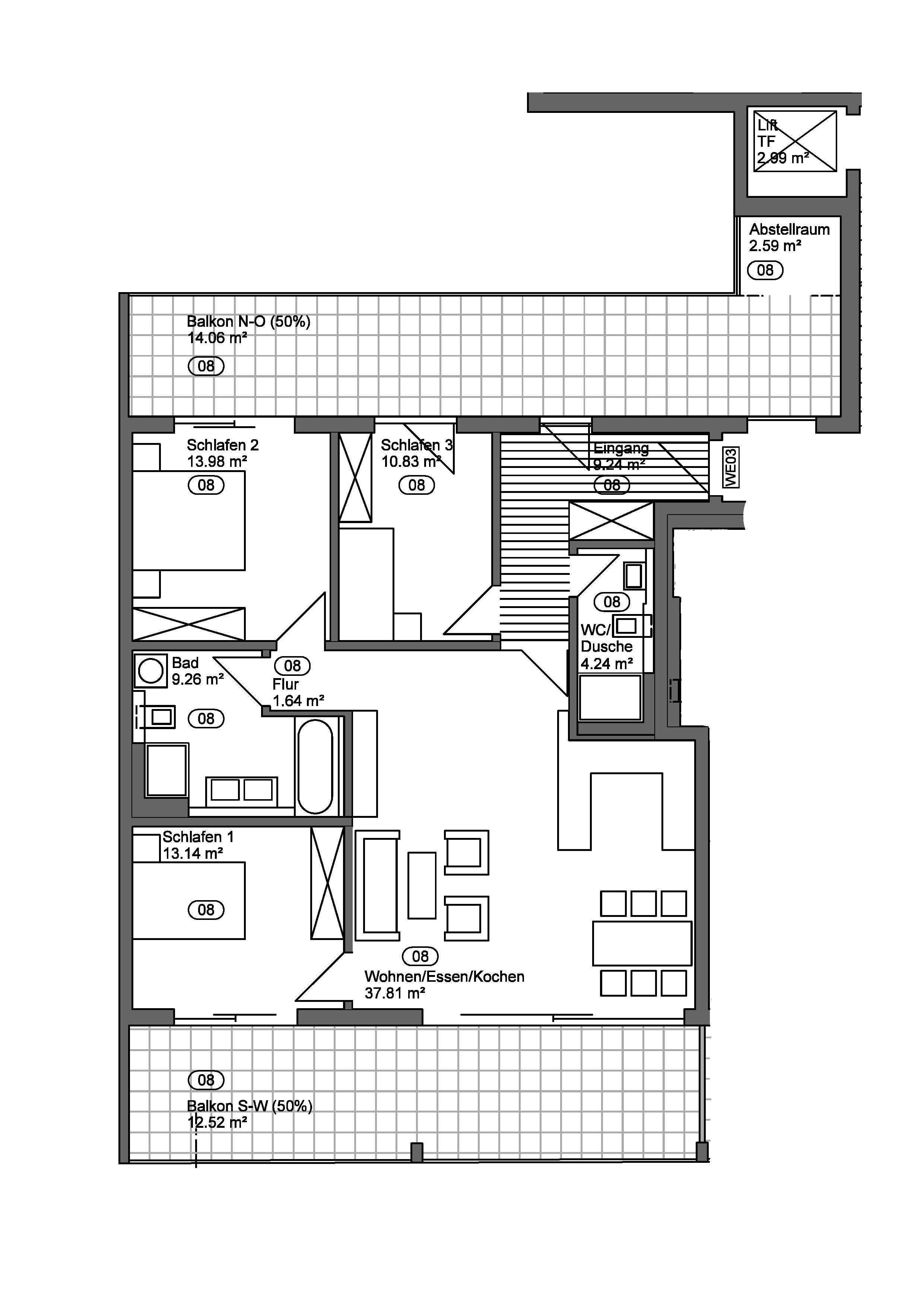 Wohnung zur Miete 2.100 € 4 Zimmer 129,3 m²<br/>Wohnfläche 1.<br/>Geschoss Penzberg Penzberg 82377