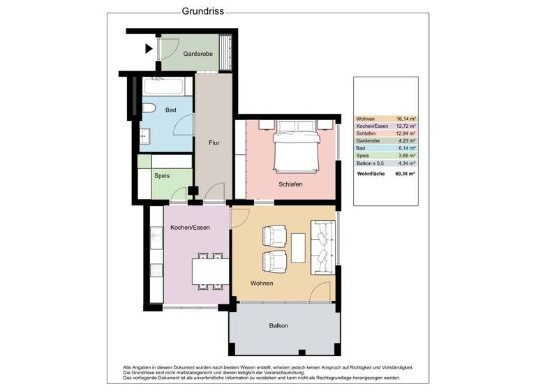 Wohnung zum Kauf 252.000 € 2,5 Zimmer 60 m² Leutkirch 88299