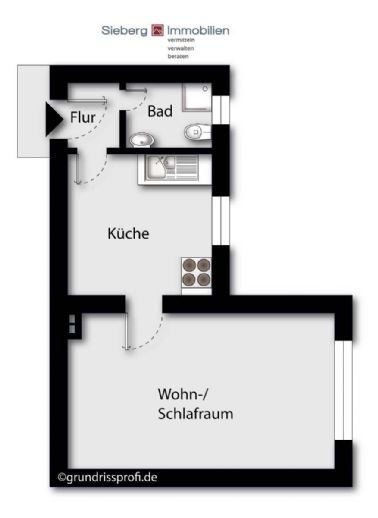 Wohnung zur Miete 290 € 1 Zimmer 32 m²<br/>Wohnfläche 1.<br/>Geschoss Grotenbachstr. 27 Deutsch-Luxemburger-Straße Dortmund 44225