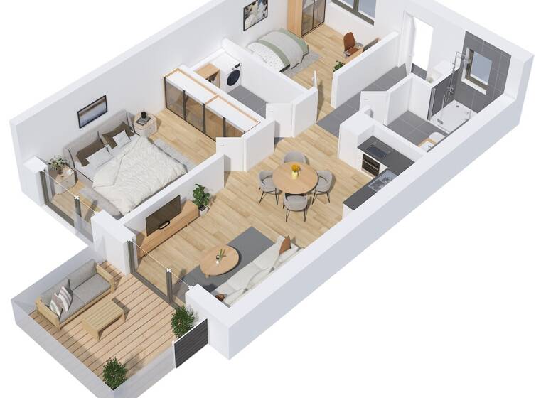 Wohnung zum Kauf - Erstbezug 334.900 € 3 Zimmer 73,7 m² 1. Geschoss Salching 94330