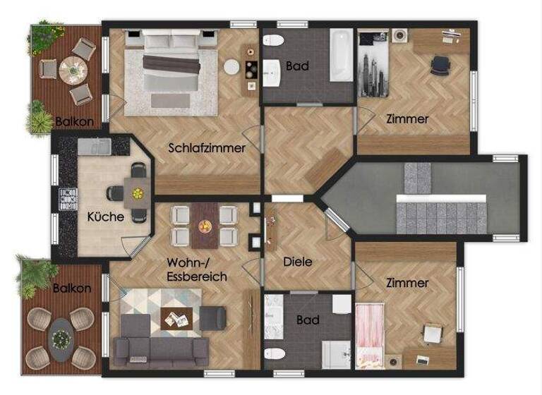 Wohnung zum Kauf 425.000 € 4 Zimmer 120 m² 1. Geschoss Mittelstadt Reutlingen 72766