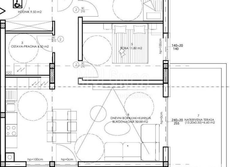 Wohnung zum Kauf 236.880 € 3 Zimmer 84 m² 1. Geschoss Veli vrh, Pula Veli Vrh - Industrijska zona