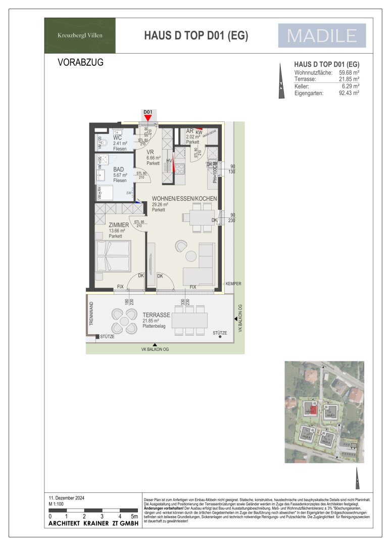 Wohnung zum Kauf 482.050 € 2 Zimmer 59,7 m²<br/>Wohnfläche Innere Stadt Klagenfurt am Wörthersee 9020