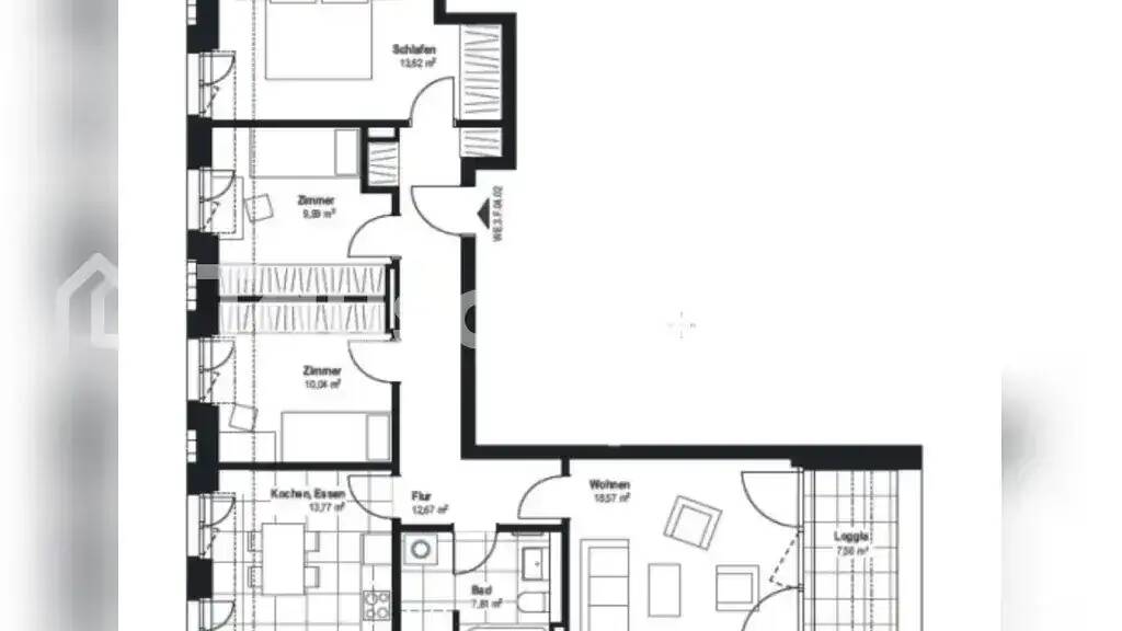 Wohnung zur Miete Tauschwohnung 1.350 € 4 Zimmer 91 m² 4. Geschoss Neulindenau Leipzig 04177