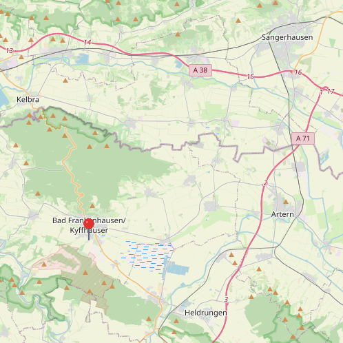 Halle/Industriefläche zum Kauf 4.173,1 m²<br/>Lagerfläche ab 350 m²<br/>Teilbarkeit Bad Frankenhausen Bad Frankenhausen/Kyffhäuser 06567