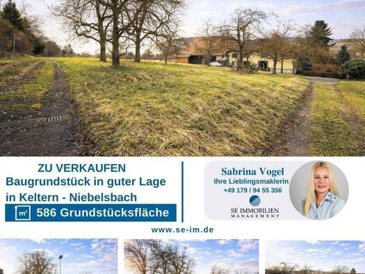 Grundstück zum Kauf 179.900 € 586 m² Grundstück Niebelsbach Keltern 75210