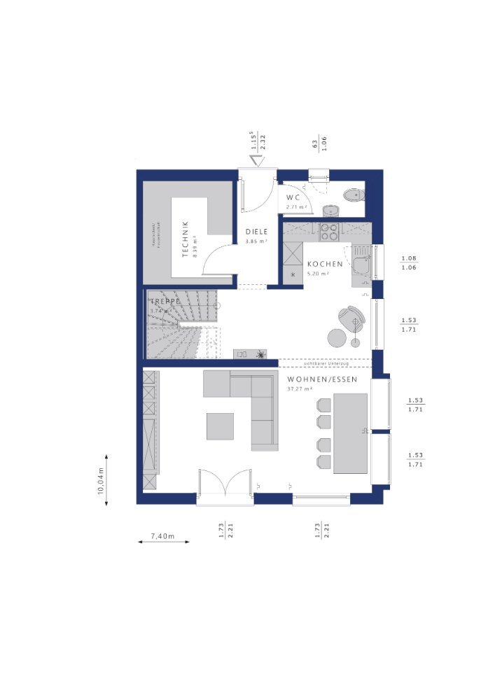 Doppelhaushälfte zum Kauf 313.462 € 4 Zimmer 122 m²<br/>Wohnfläche 720 m²<br/>Grundstück Kleinforst Oschatz 04758