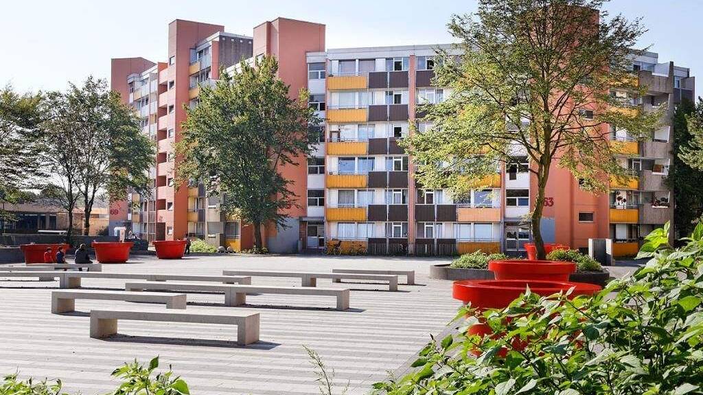 Wohnung zur Miete nur mit Wohnberechtigungsschein 296 € 2 Zimmer 60,1 m² 6. Geschoss Bebelstraße 67 Stadtmitte Oberhausen 46049