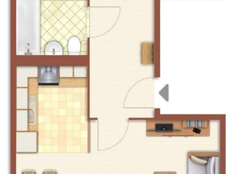 Wohnung zur Miete nur mit Wohnberechtigungsschein 344 € 3 Zimmer 57,3 m² 1. Geschoss frei ab 01.06.2026 Weidaweg 9 Nördliche Neustadt Halle (Saale) 06122