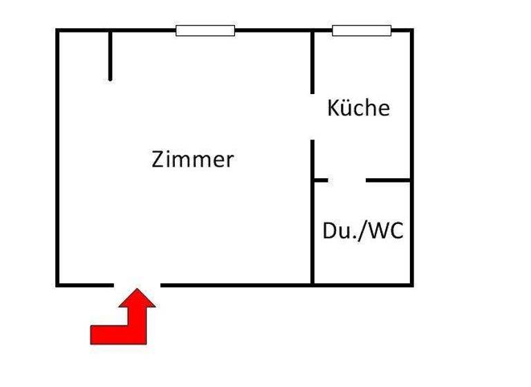 Studio zur Miete 336 € 1 Zimmer 21 m² EG frei ab 01.08.2026 Adolfstraße 7 St. Gertrud Lübeck 23568