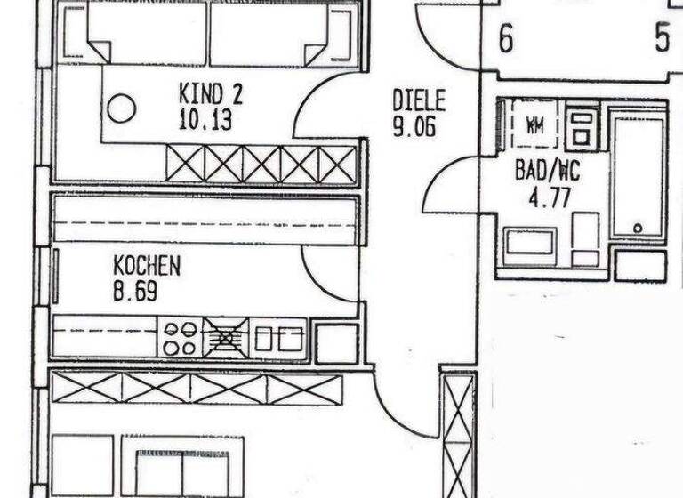 Wohnung zur Miete 1.025 € 4 Zimmer 92 m² 2. Geschoss Friedrich-Dürr-Straße 53 Heilbronn 74074