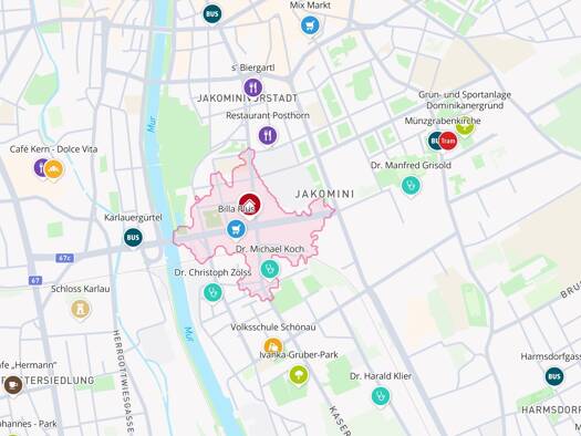 Wohnung zur Miete 409 € 2 Zimmer 43,5 m² Jakomini Graz 8010