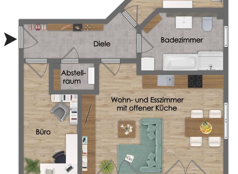 Wohnung zum Kauf provisionsfrei 310.000 € 3 Zimmer 82,7 m² EG Sittensen 27419