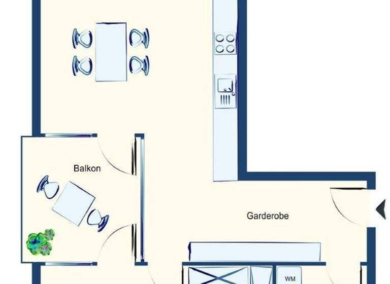 Wohnung zur Miete 1.043 € 2 Zimmer 61,6 m² 1. Geschoss frei ab sofort Flurstraße 21 Lustenau 6890