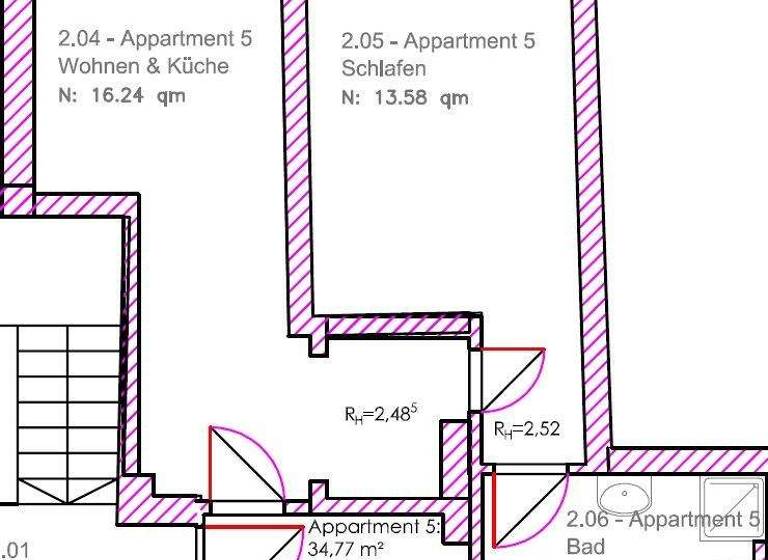 Wohnung zur Miete 313 € 2 Zimmer 34,8 m² 2. Geschoss frei ab sofort Schweriner Straße 89 Güstrow 18273